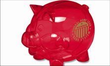 plastic piggy bank